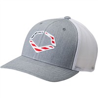 Evoshield USA Snapback Trucker Baseball Cap, Grey/White