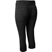 Champro Women's Tournament Low Rise Fastpitch Softball Pant, Black