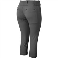 Champro Women's Tournament Low Rise Fastpitch Softball Pant, Charcoal