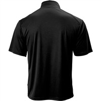 Badger Men's Short Sleeve 1/4-Zip Baseball Batting Jacket, Black/Grey