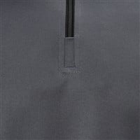 Badger Men's Short Sleeve 1/4-Zip Baseball Batting Jacket, Grey/Black