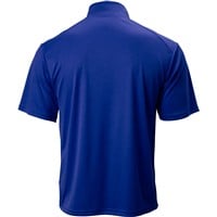 Badger Men's Short Sleeve 1/4-Zip Baseball Batting Jacket, Royal/Grey