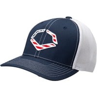Evoshield USA Flex-Fit Trucker Cap, Navy/White