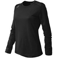 New Balance Womens Long Sleeve Tech T-Shirt, Black