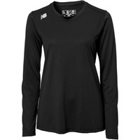 New Balance Womens Long Sleeve Tech T-Shirt, Black