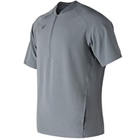 New Balance Men's Short Sleeve 3000 Baseball Batting Jacket, Dark Grey