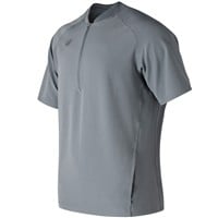 New Balance Men's Short Sleeve 3000 Baseball Batting Jacket, Dark Grey