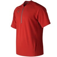 New Balance Men's Short Sleeve 3000 Baseball Batting Jacket, Red