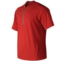 New Balance Men's Short Sleeve 3000 Baseball Batting Jacket, Red
