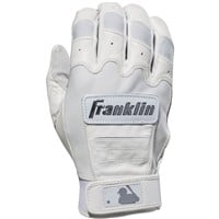 Franklin Adult CFX Pro Chrome Dip Batting Gloves, White