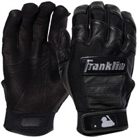 Franklin Adult CFX Pro Chrome Dip Batting Gloves, Black