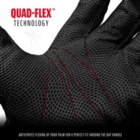 Franklin Youth CFX Pro Chrome Dip Batting Gloves, Black