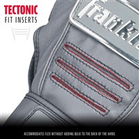 Franklin Youth CFX Pro Chrome Dip Batting Gloves, Grey