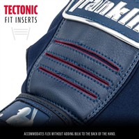 Franklin Youth CFX Pro Chrome Dip Batting Gloves, Navy