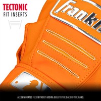 Franklin Youth CFX Pro Chrome Dip Batting Gloves, Orange