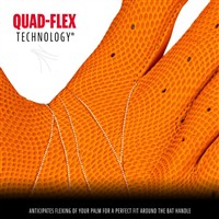 Franklin Youth CFX Pro Chrome Dip Batting Gloves, Orange