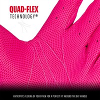 Franklin Youth CFX Pro Chrome Dip Batting Gloves, Pink