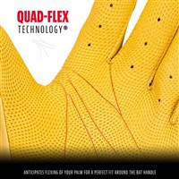 Franklin Youth CFX Pro Chrome Dip Batting Gloves, Yellow