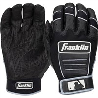 Franklin Youth CFX Pro Chrome Dip Batting Gloves, Black