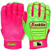 Franklin Youth CFX Pro Chrome Dip Batting Gloves, Pink/Green