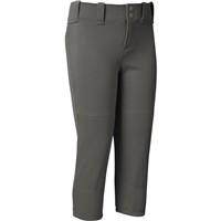 Mizuno Youth Belted Fastpitch Softball Pant, Charcoal