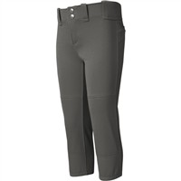 Mizuno Youth Belted Fastpitch Softball Pant, Charcoal