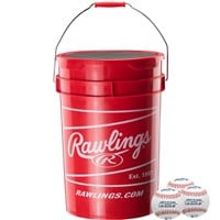 Rawlings R10U Exclusive Edition Baseball 30 Bucket, z-red-v