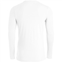 Mizuno Men's Comp Diamond Long Sleeve Baseball Crew, White
