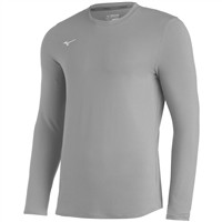 Mizuno Men's Comp Diamond Long Sleeve Baseball Crew, Red