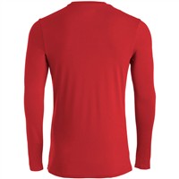 Mizuno Youth Attack Long Sleeve Crew Baseball Training Shirt, Red