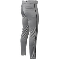 Rawlings Men's Launch Piped Baseball Pants, Grey/Black
