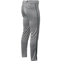 Rawlings Men's Launch Piped Baseball Pants, Grey/Navy