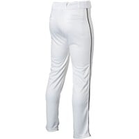 Rawlings Men's Launch Piped Baseball Pants, White/Black