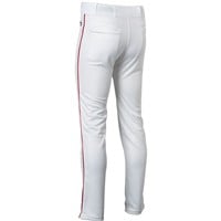 Rawlings Men's Launch Piped Baseball Pants, White/Scarlet