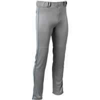 Rawlings Men's Launch Piped Baseball Pants, Grey/Royal