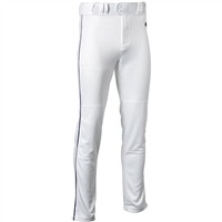 Rawlings Men's Launch Piped Baseball Pants, White/Navy