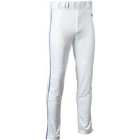 Rawlings Men's Launch Piped Baseball Pants, White/Royal