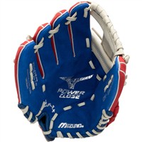 Mizuno Youth Prospect 11in Baseball Glove, Red/Royal