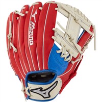 Mizuno Youth Prospect 11in Baseball Glove, Red/Royal