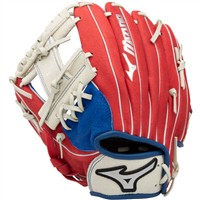 Mizuno Youth Prospect 11in Baseball Glove, Red/Royal