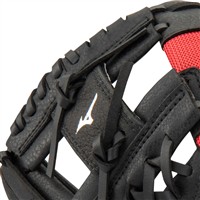 Mizuno Youth Prospect 10 Inch Baseball Glove, Black/Red