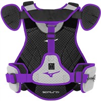 Mizuno Adult Samurai Chest Protector, Black/Purple