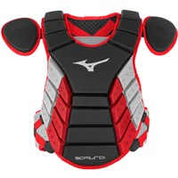 Mizuno Adult Samurai Chest Protector, Black/Red