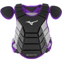 Mizuno Intermediate Samurai Chest Protector, Black/Purple