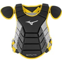 Mizuno Intermediate Samurai Chest Protector, Black/Yellow