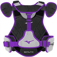 Mizuno Youth Samurai Chest Protector, Black/Purple