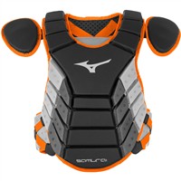 Mizuno Youth Samurai Chest Protector, Black/Orange