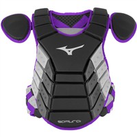 Mizuno Youth Samurai Chest Protector, Black/Purple