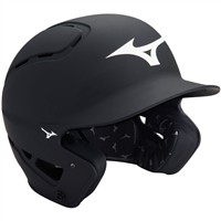Mizuno Adult B6 Solid Batting Helmet, Black