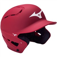 Mizuno Adult B6 Solid Batting Helmet, Red